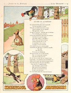 El gallo y el zorro, ilustración de 